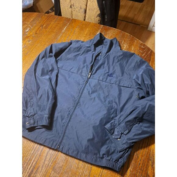 Large IZOD Navy Blue Long Sleeve Lined Full Zip Jacket with Pockets - Picture 1 of 4